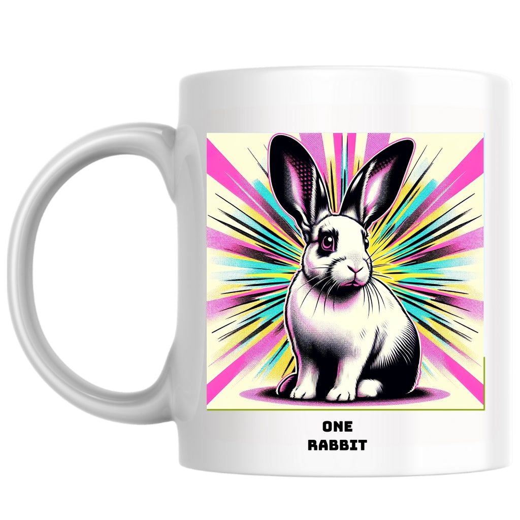 One rabbit the Magnificent: Pop Art Coffee Mug