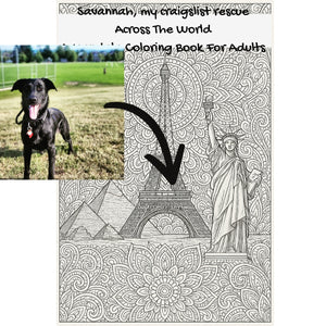 Savannah, my craigslist rescue Across The World: A Mandala Coloring Book For Adults