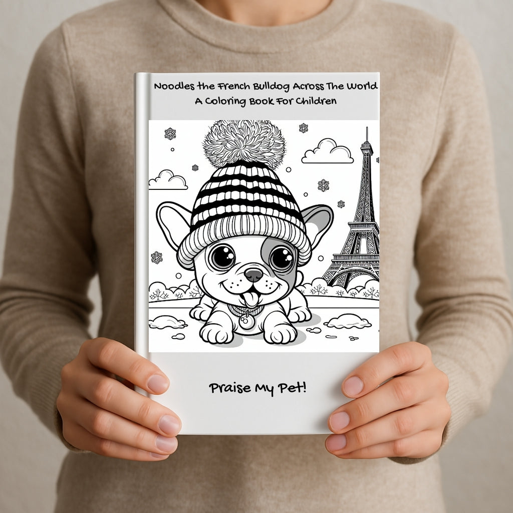 Noodles the French Bulldog Across The World: A Coloring Book For Children