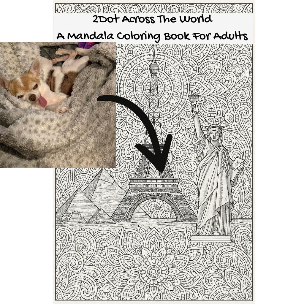 2Dot Across The World: A Mandala Coloring Book For Adults