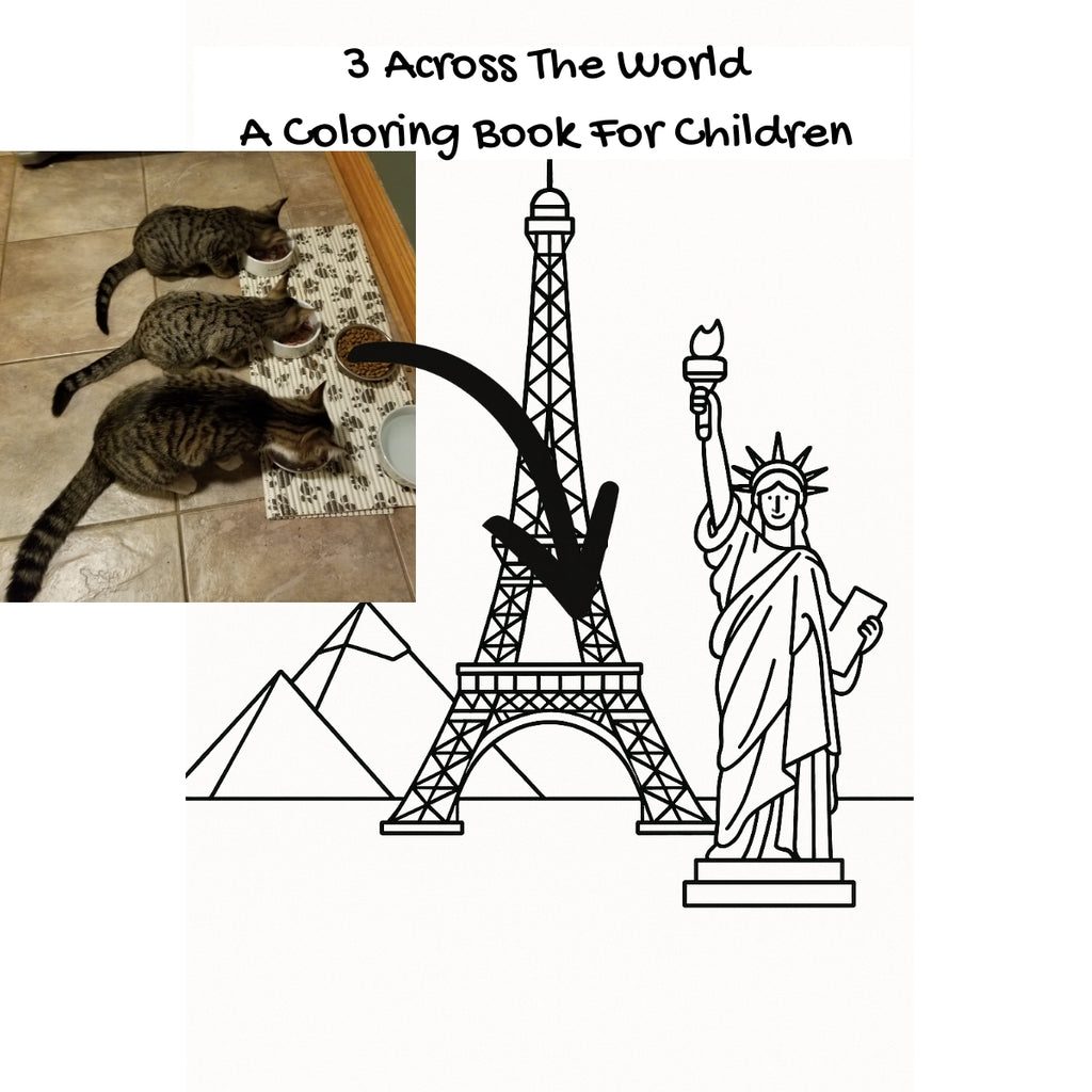 3 Across The World: A Coloring Book For Children