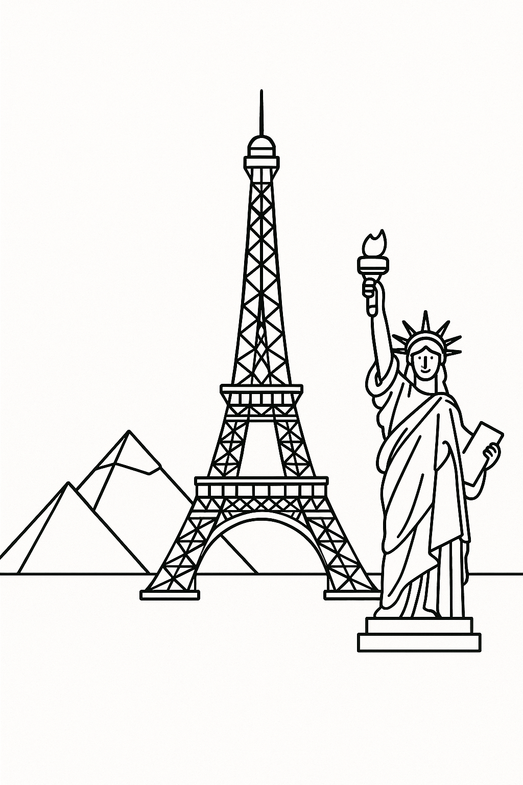 2 Across The World: A Coloring Book For Children