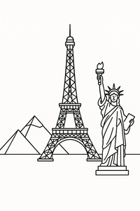 Polo the Poodle Across The Globe: A Coloring Book For Children