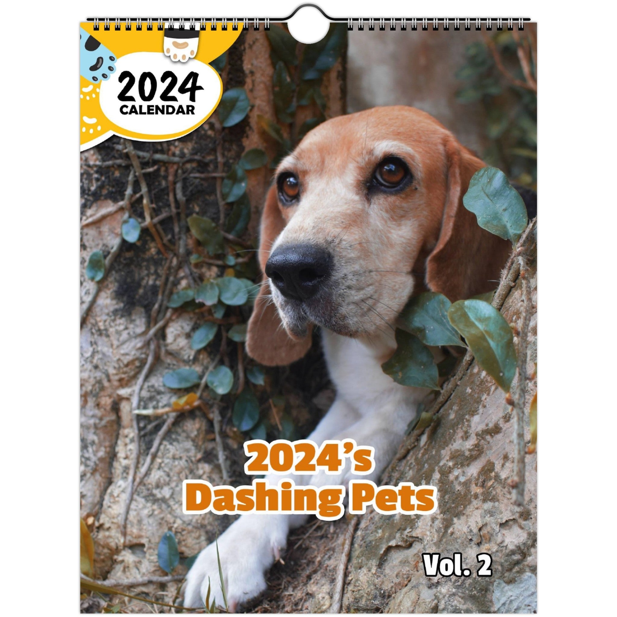 2024's Dashing Pets Volume Two: 2024 Wall Calendar (Published)
