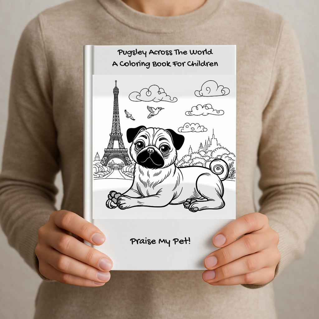 Pugsley Across The World: A Coloring Book For Children