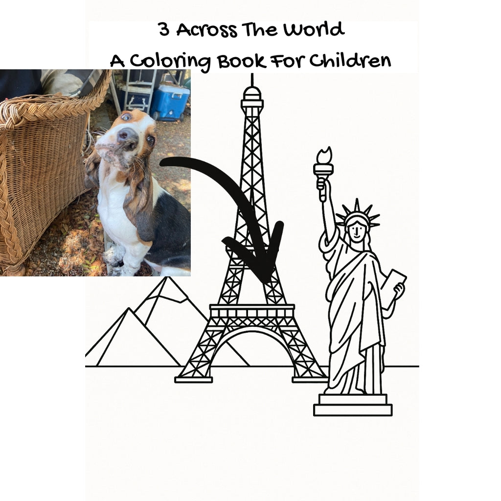 3 Across The World: A Coloring Book For Children