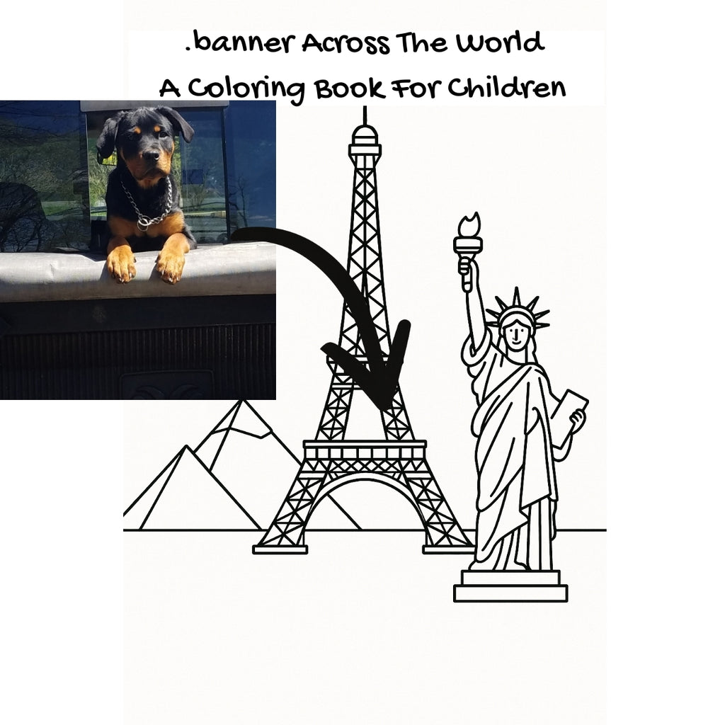 .banner Across The World: A Coloring Book For Children