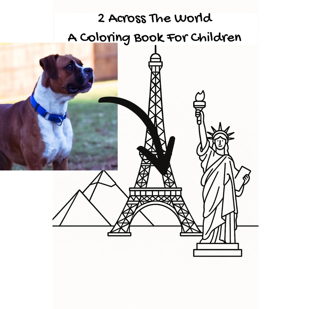 2 Across The World: A Coloring Book For Children