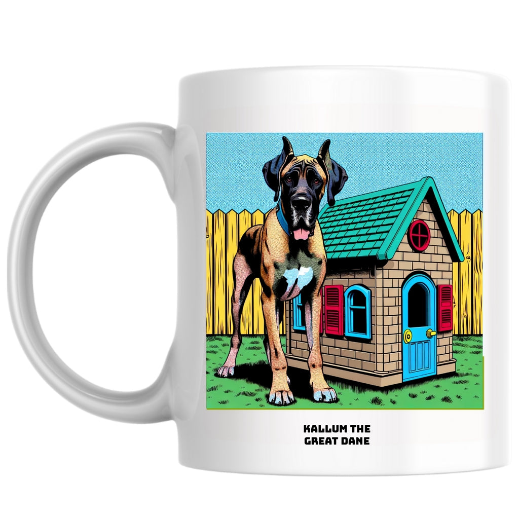 Kallum the Great Dane the Magnificent: Pop Art Coffee Mug
