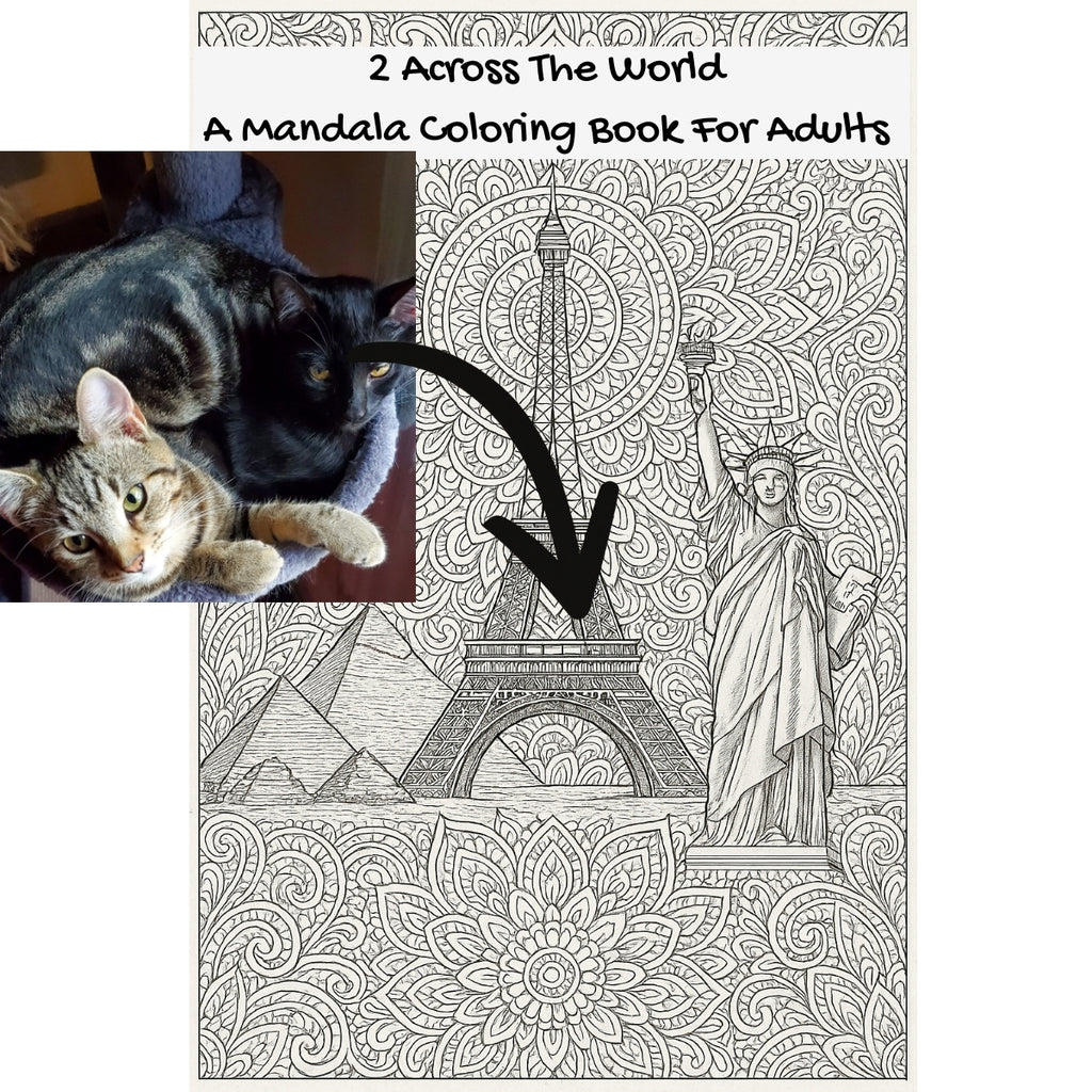 2 Across The World: A Mandala Coloring Book For Adults