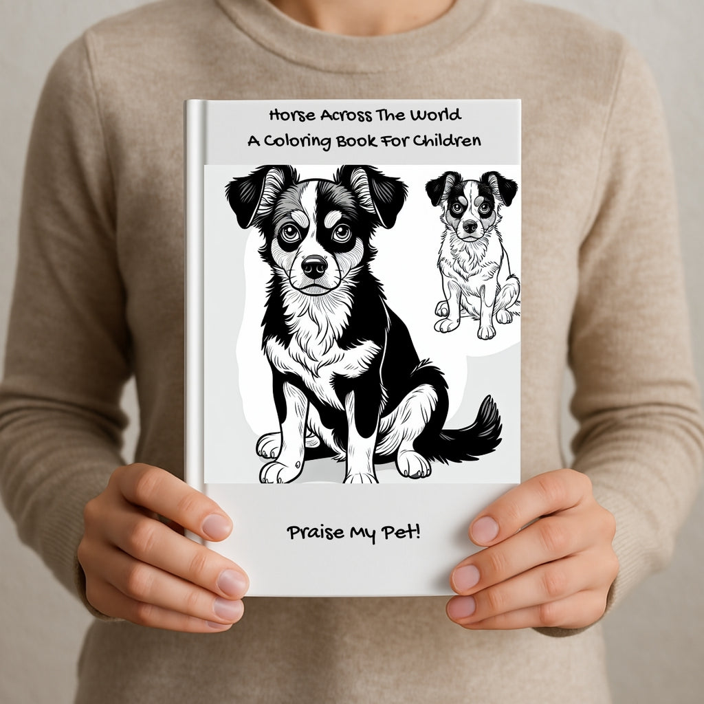 Horse Across The World: A Coloring Book For Children