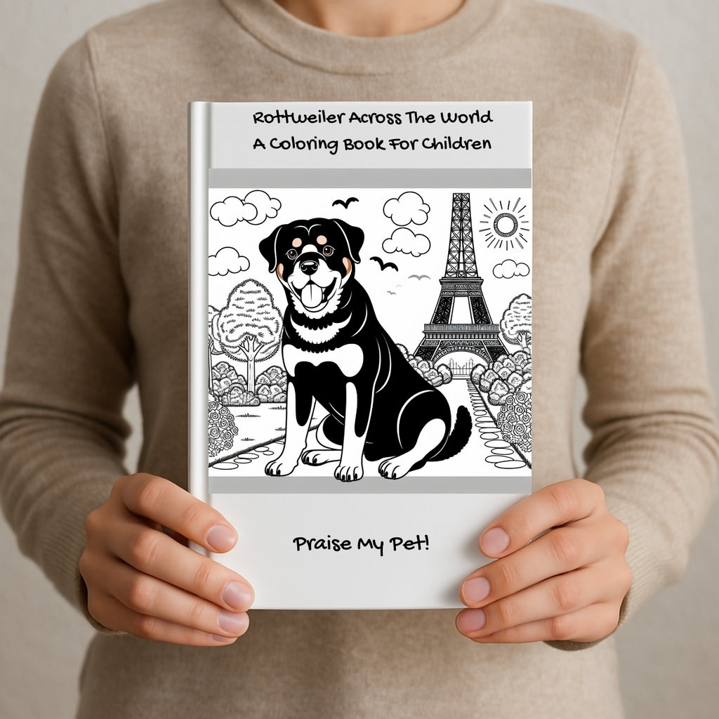 Rottweiler Across The World: A Coloring Book For Children