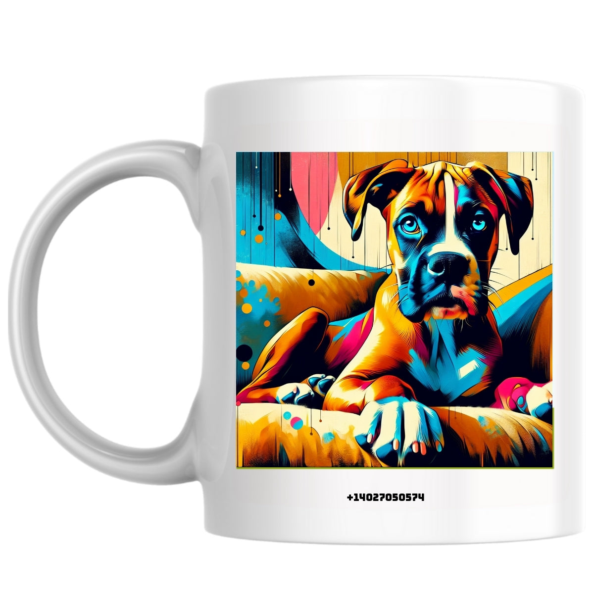 +14027050574 the Magnificent: Pop Art Coffee Mug