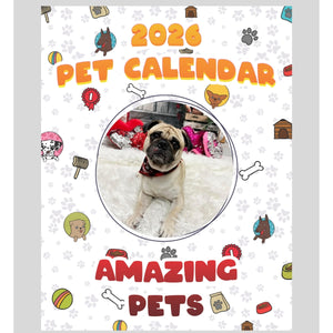 Puglly Stars in Amazing Pets: A 2026 Pet Calendar