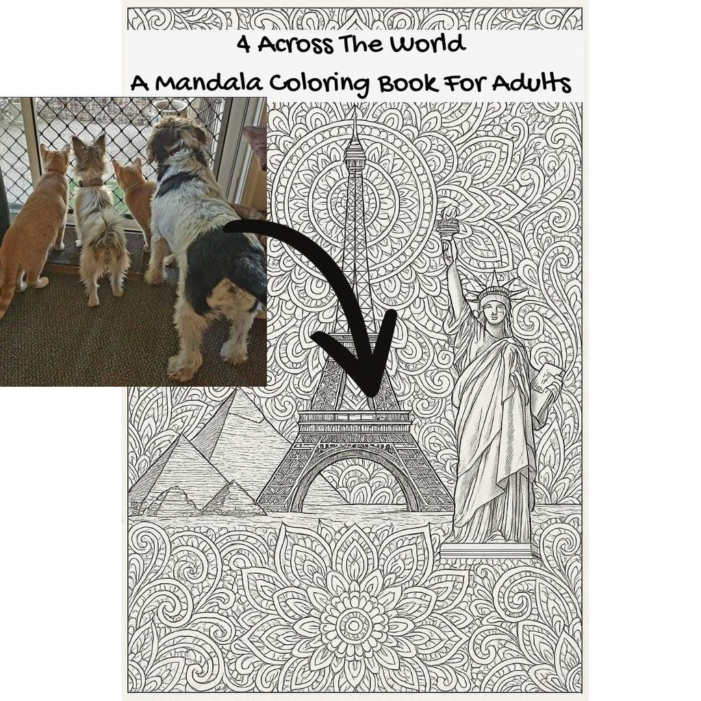 4 Across The World: A Mandala Coloring Book For Adults