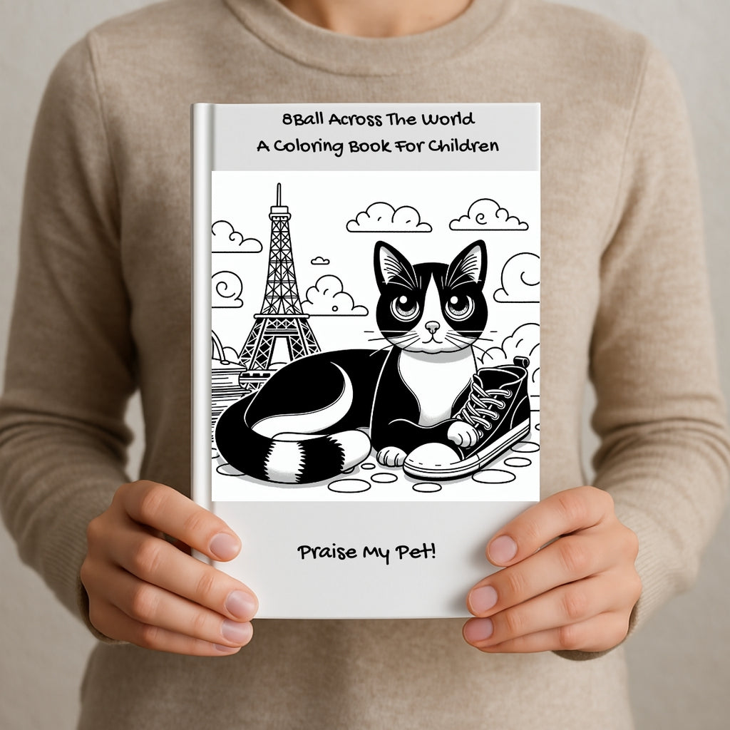 8Ball Across The World: A Coloring Book For Children