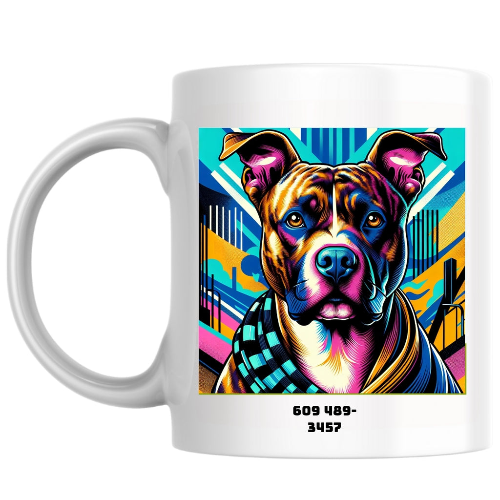 609 489-3457 the Magnificent: Pop Art Coffee Mug