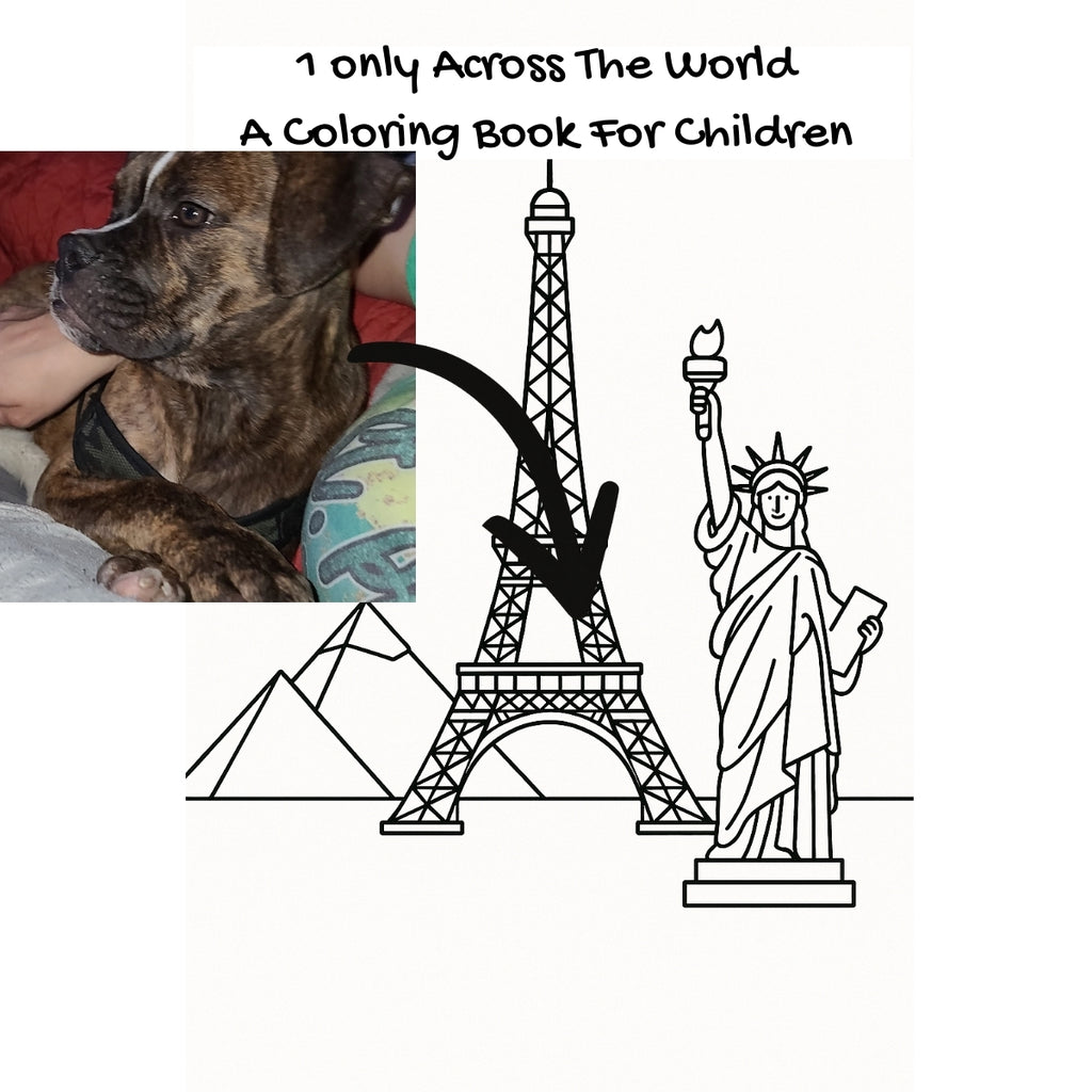 1 only Across The World: A Coloring Book For Children