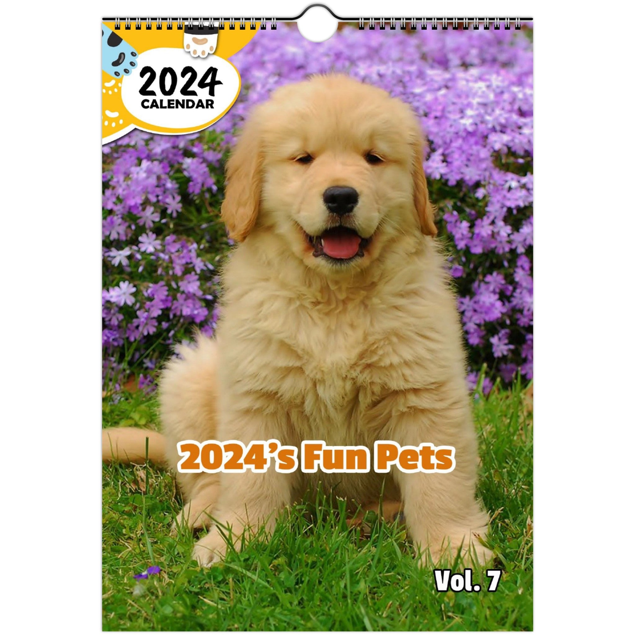 2024's Fun Pets Volume Seven: 2024 Wall Calendar (Published)