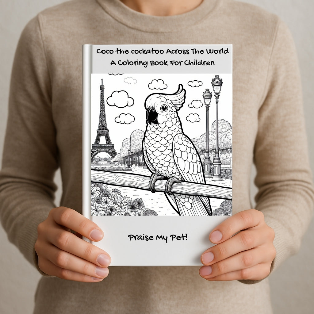Coco the cockatoo Across The World: A Coloring Book For Children