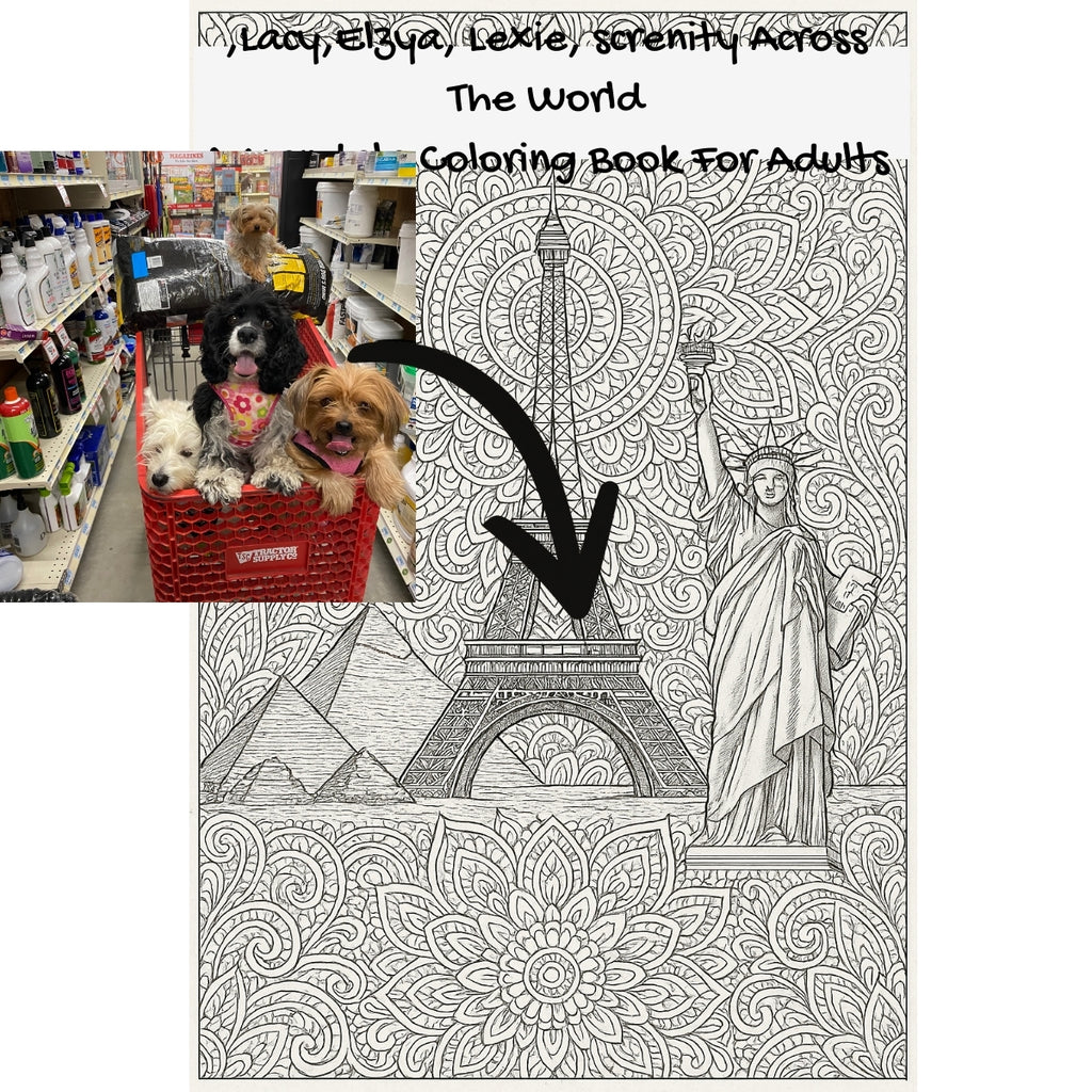 ,Lacy,Elzya, Lexie, screnity Across The World: A Mandala Coloring Book For Adults