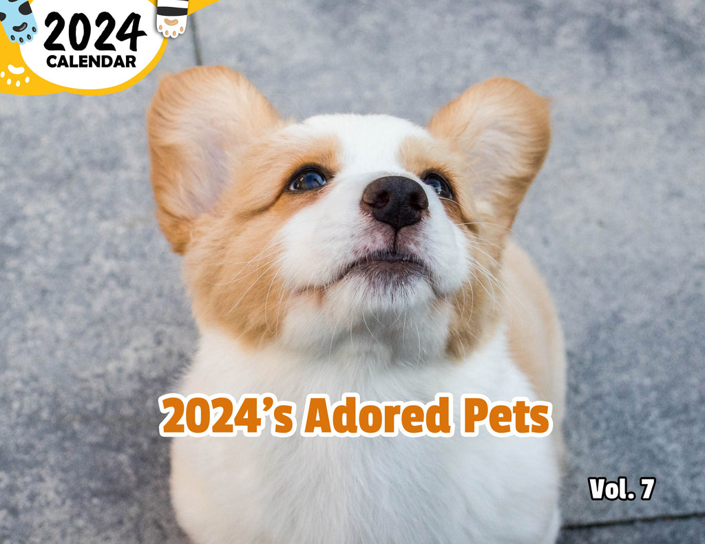2024's Adored Pets Volume Seven: 2024 Wall Calendar (Published)