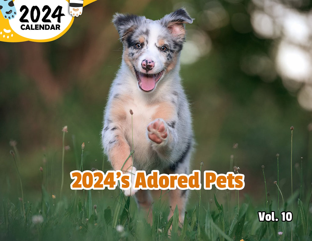 2024's Adored Pets Volume Ten: 2024 Wall Calendar (Published)