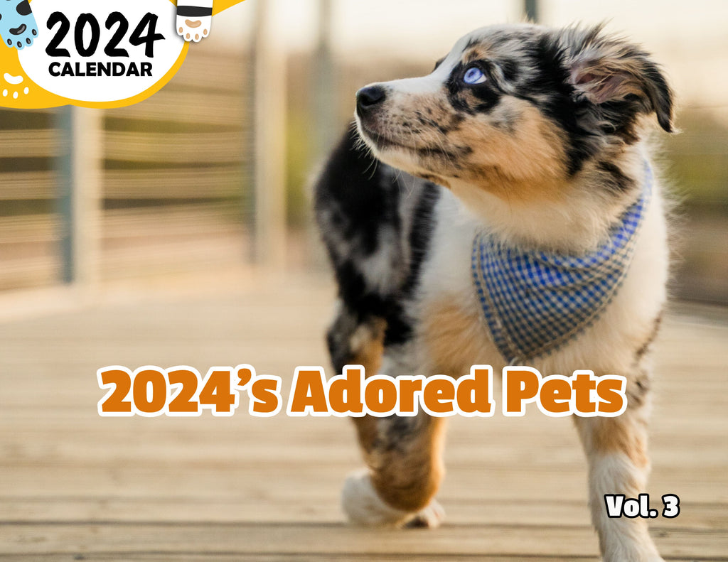 2024's Adored Pets Volume Three: 2024 Wall Calendar (Published)