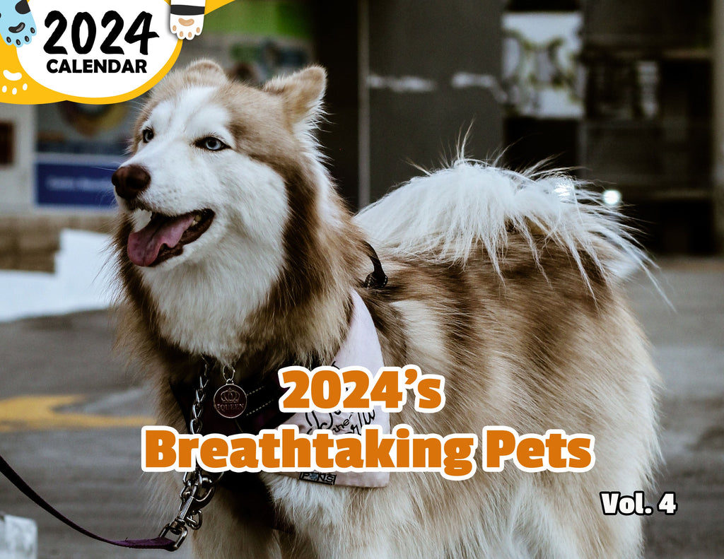 2024's Breathtaking Pets Volume Four: 2024 Wall Calendar (Published)