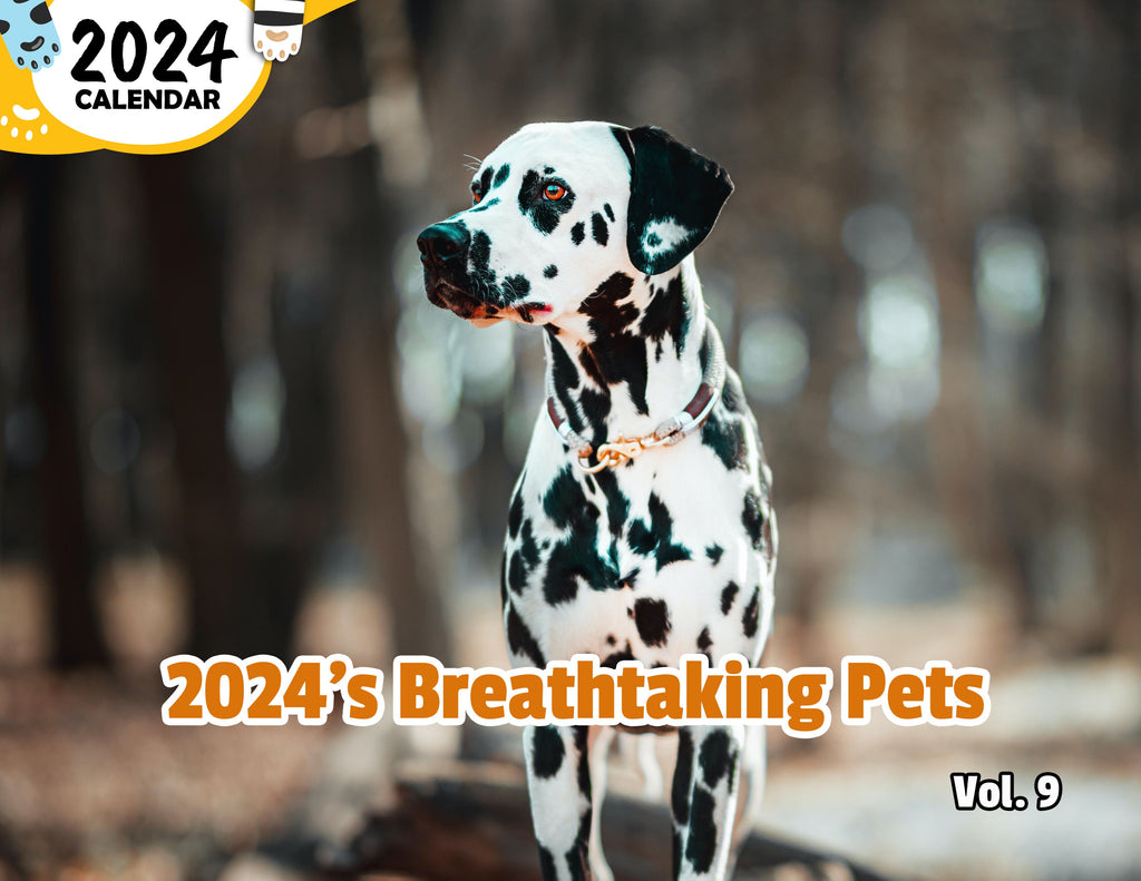 2024's Breathtaking Pets Volume Nine: 2024 Wall Calendar (Published)
