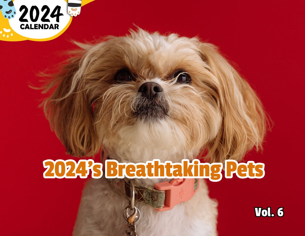 2024's Breathtaking Pets Volume Six: 2024 Wall Calendar (Published)
