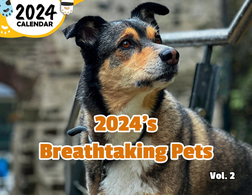 2024's Breathtaking Pets Volume Two: 2024 Wall Calendar (Published)