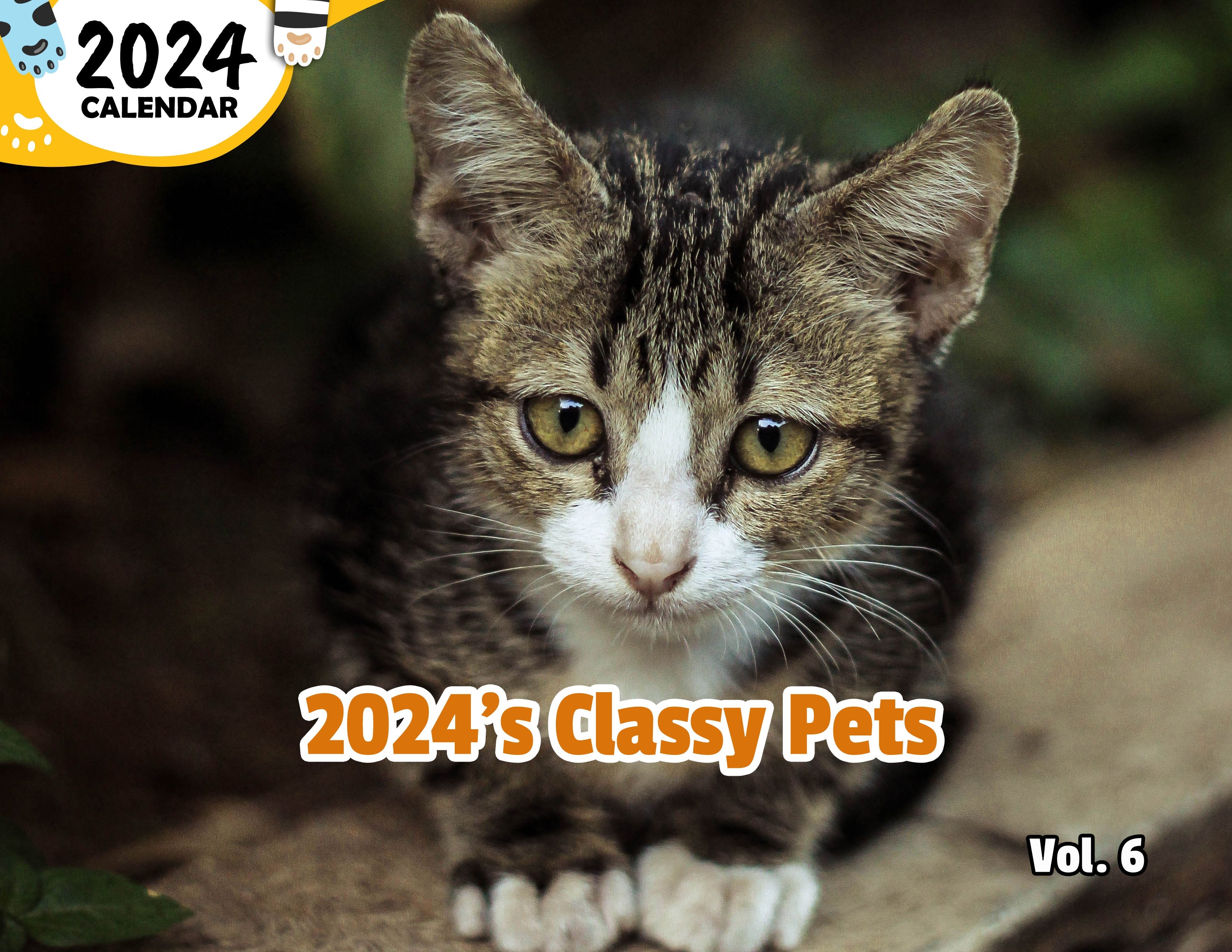 2024's Classy Pets Volume Six: 2024 Wall Calendar (Published)