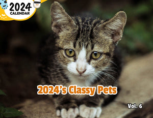 2024's Classy Pets Volume Six: 2024 Wall Calendar (Published)