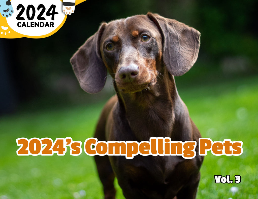 2024's Compelling Pets Volume Three: 2024 Wall Calendar (Published)