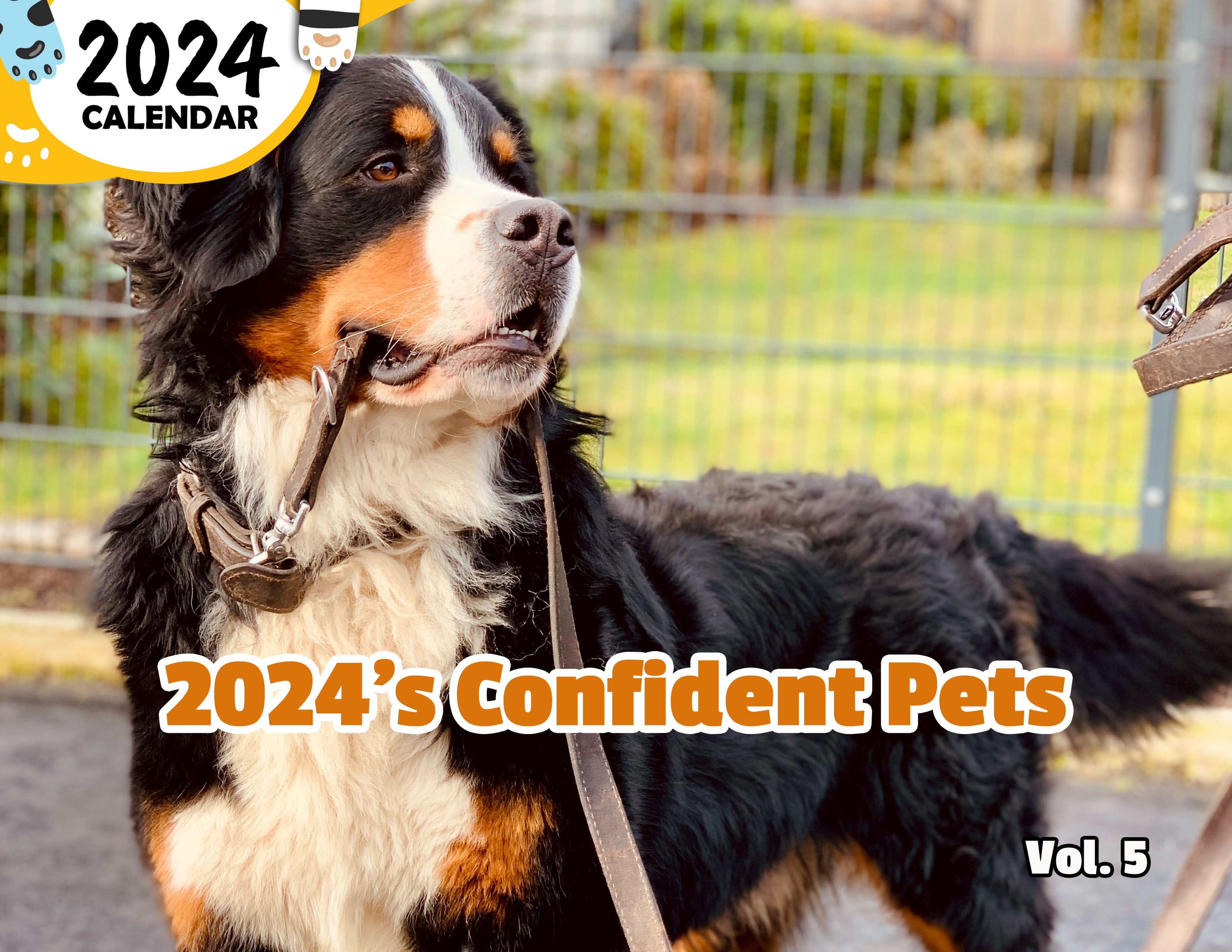 2024's Confident Pets Volume Five: 2024 Wall Calendar (Published)