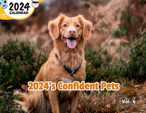 2024's Confident Pets Volume Six: 2024 Wall Calendar (Published)