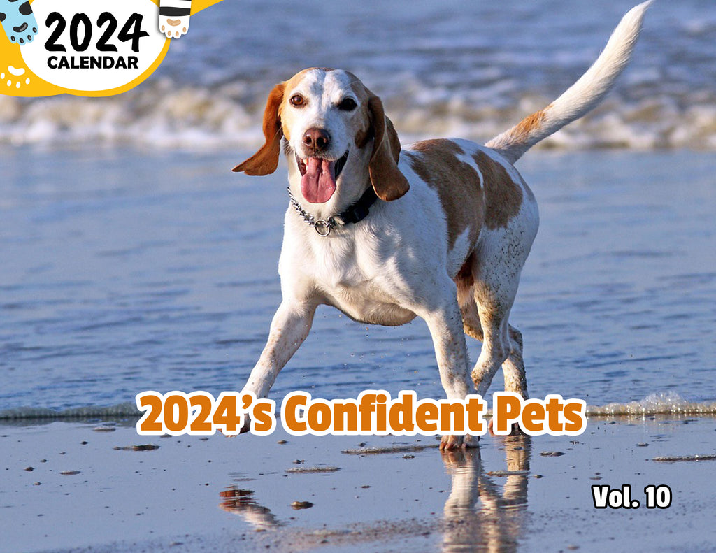 2024's Confident Pets Volume Ten: 2024 Wall Calendar (Published)