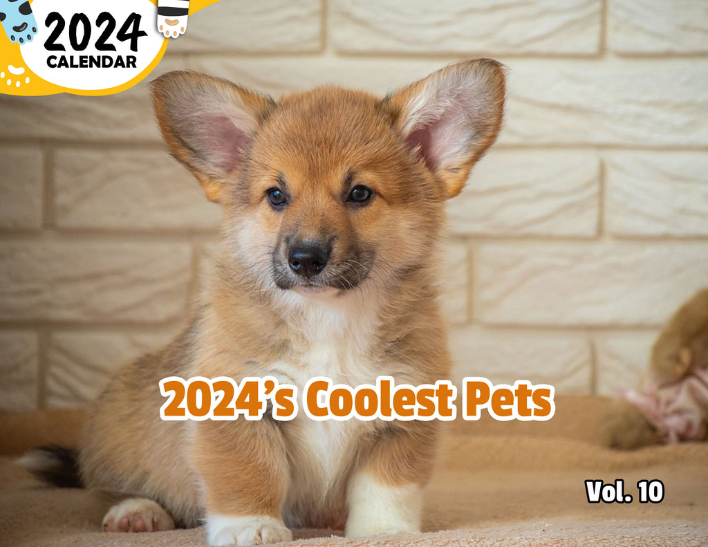 2024's Coolest Pets Volume Ten: 2024 Wall Calendar (Published)