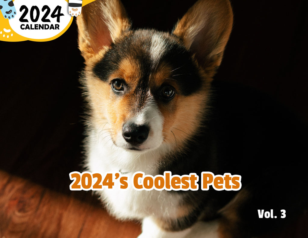 2024's Coolest Pets Volume Three: 2024 Wall Calendar (Published)