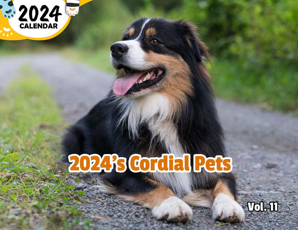 2024's Cordial Pets Volume Eleven: 2024 Wall Calendar (Published)