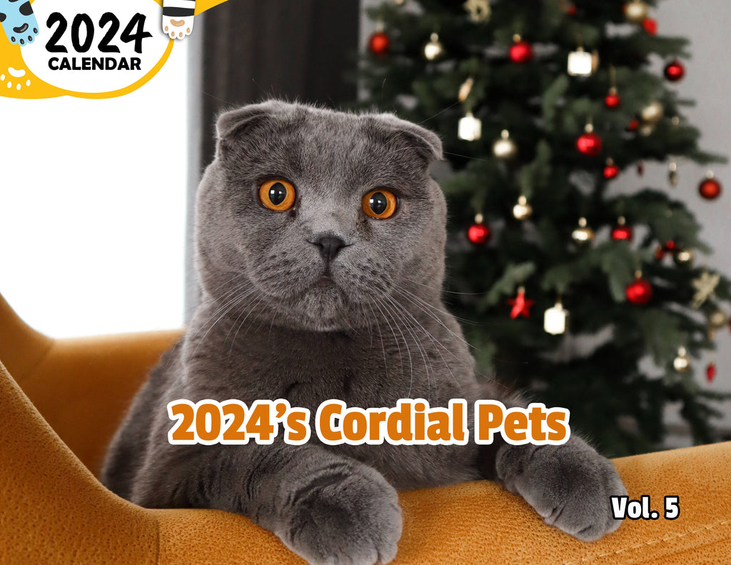 2024's Cordial Pets Volume Five: 2024 Wall Calendar (Published)