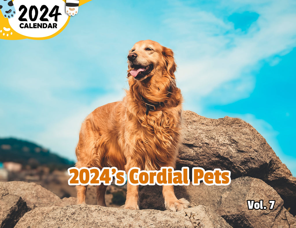 2024's Cordial Pets Volume Seven: 2024 Wall Calendar (Published)