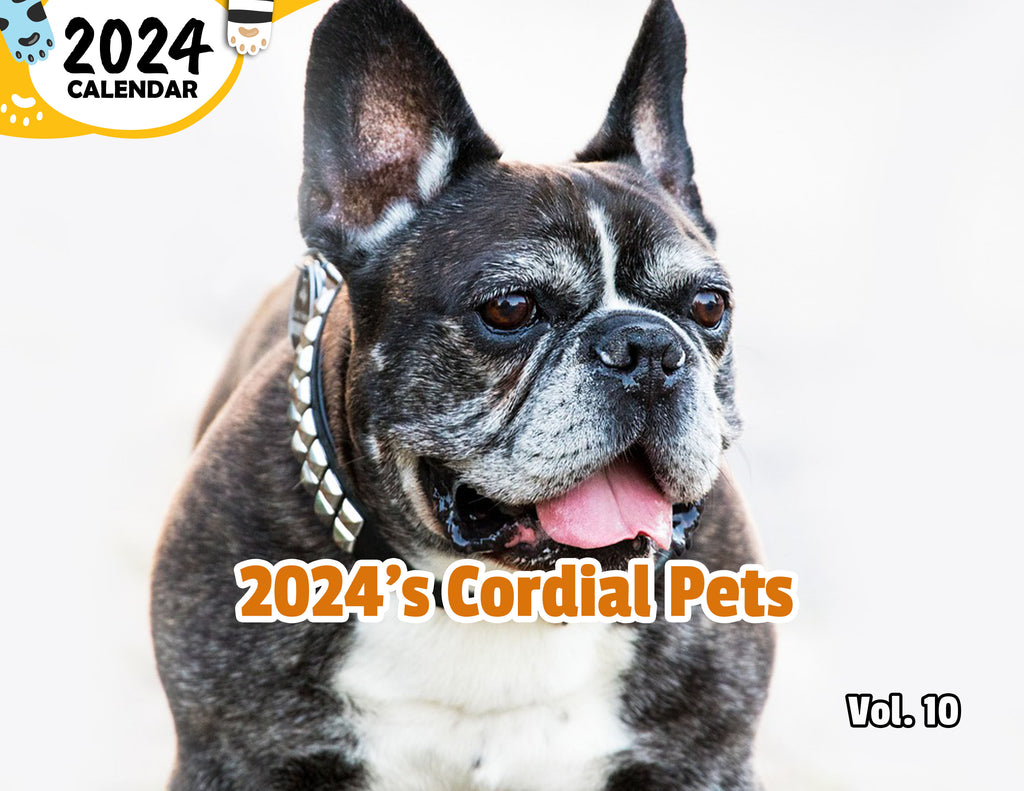 2024's Cordial Pets Volume Ten: 2024 Wall Calendar (Published)