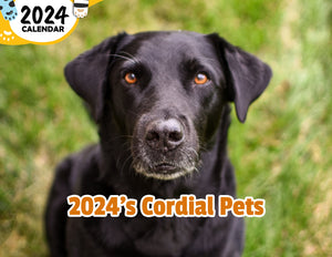 2024's Cordial Pets: 2024 Wall Calendar (Published)