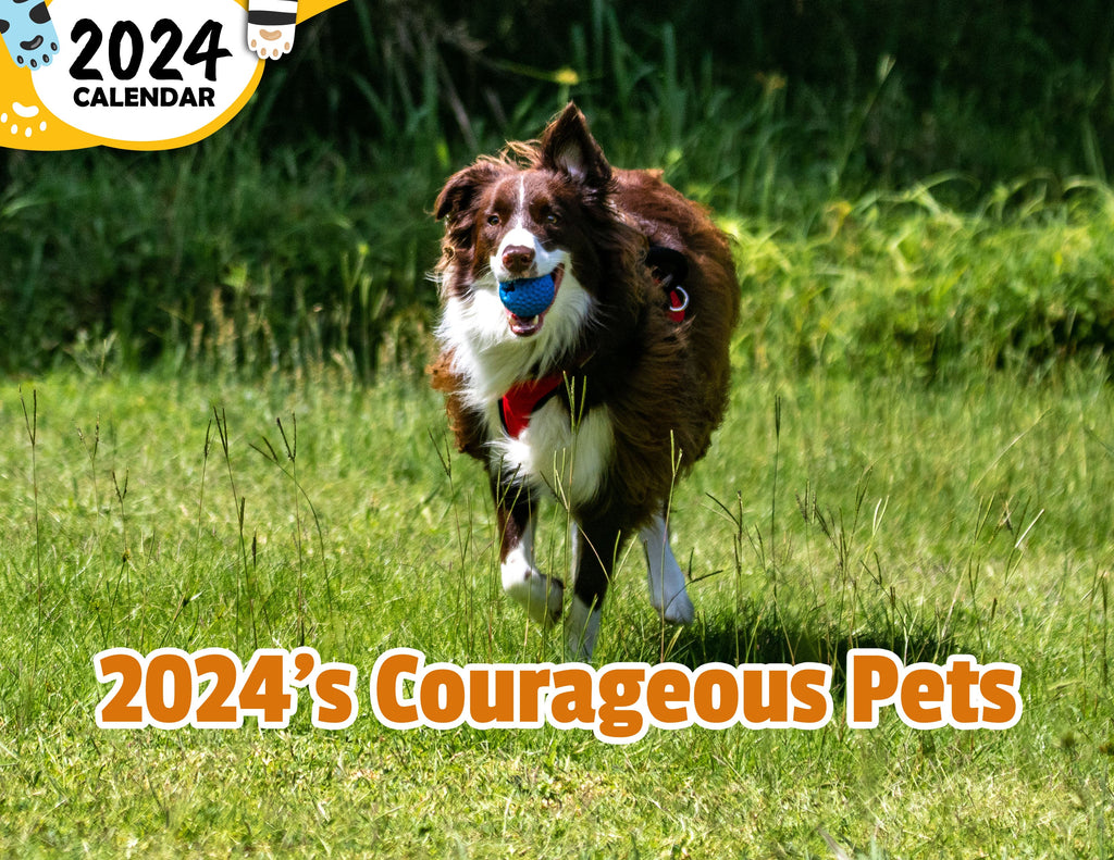 2024's Courageous Pets: 2024 Wall Calendar (Published)
