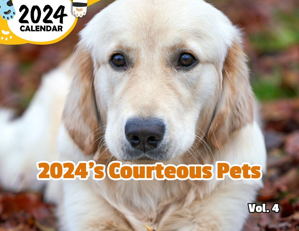 2024's Courteous Pets Volume Four: 2024 Wall Calendar (Published)