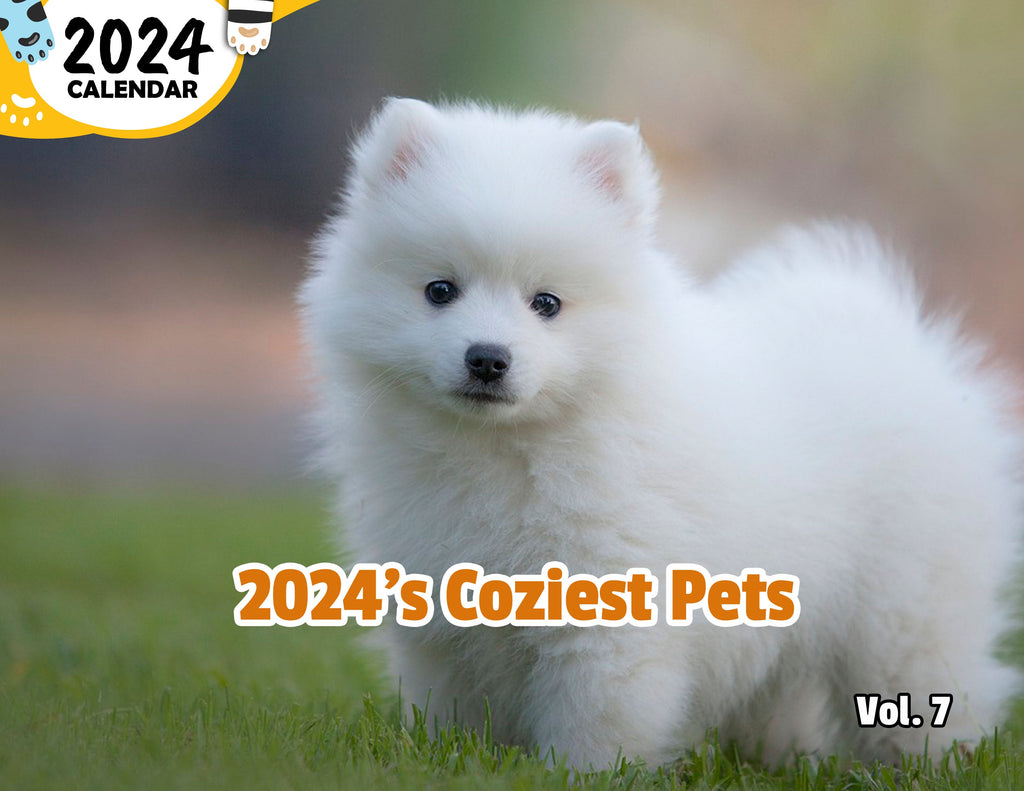 2024's Coziest Pets Volume Seven: 2024 Wall Calendar (Published)