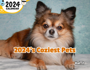 2024's Coziest Pets Volume Two: 2024 Wall Calendar (Published)