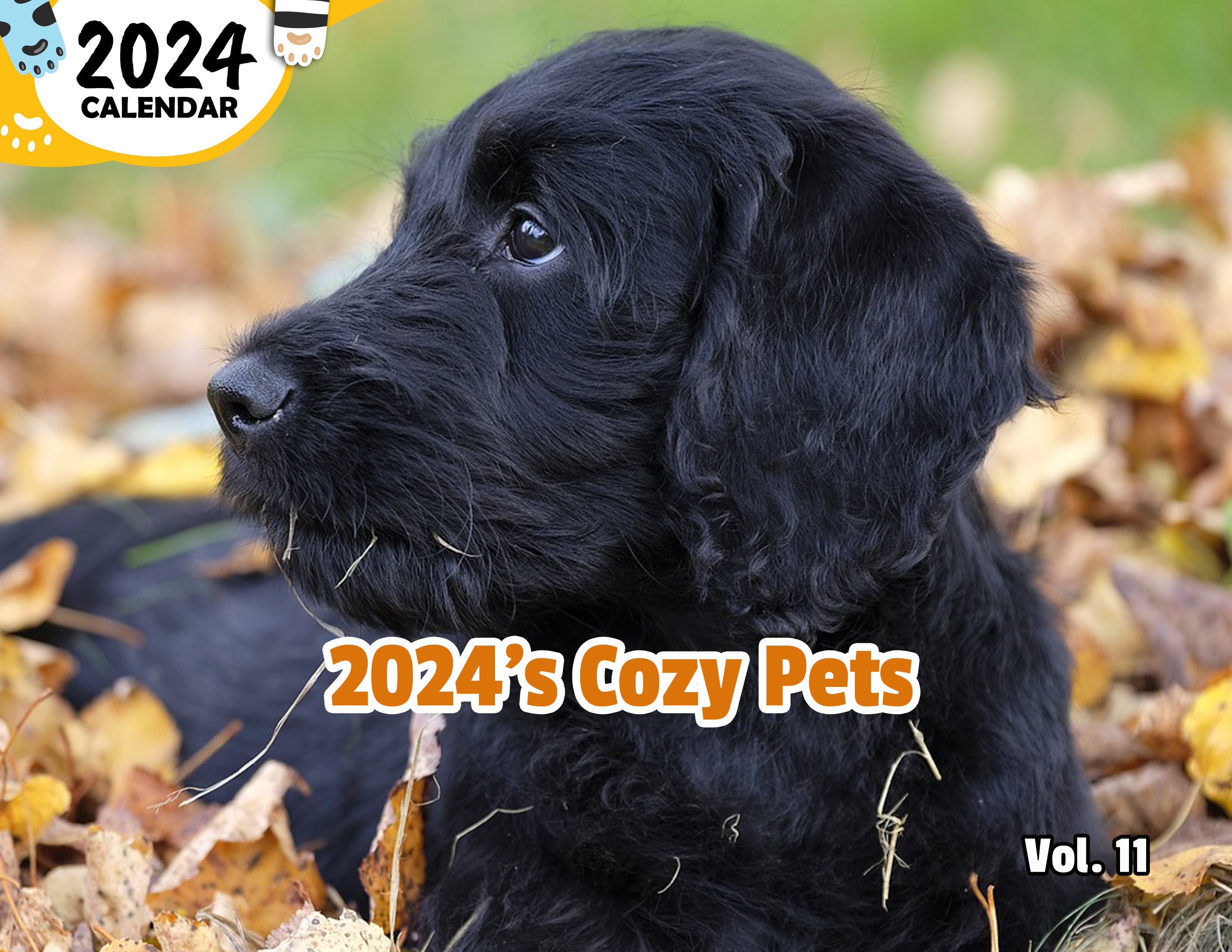 2024's Cozy Pets Volume Eleven: 2024 Wall Calendar (Published)